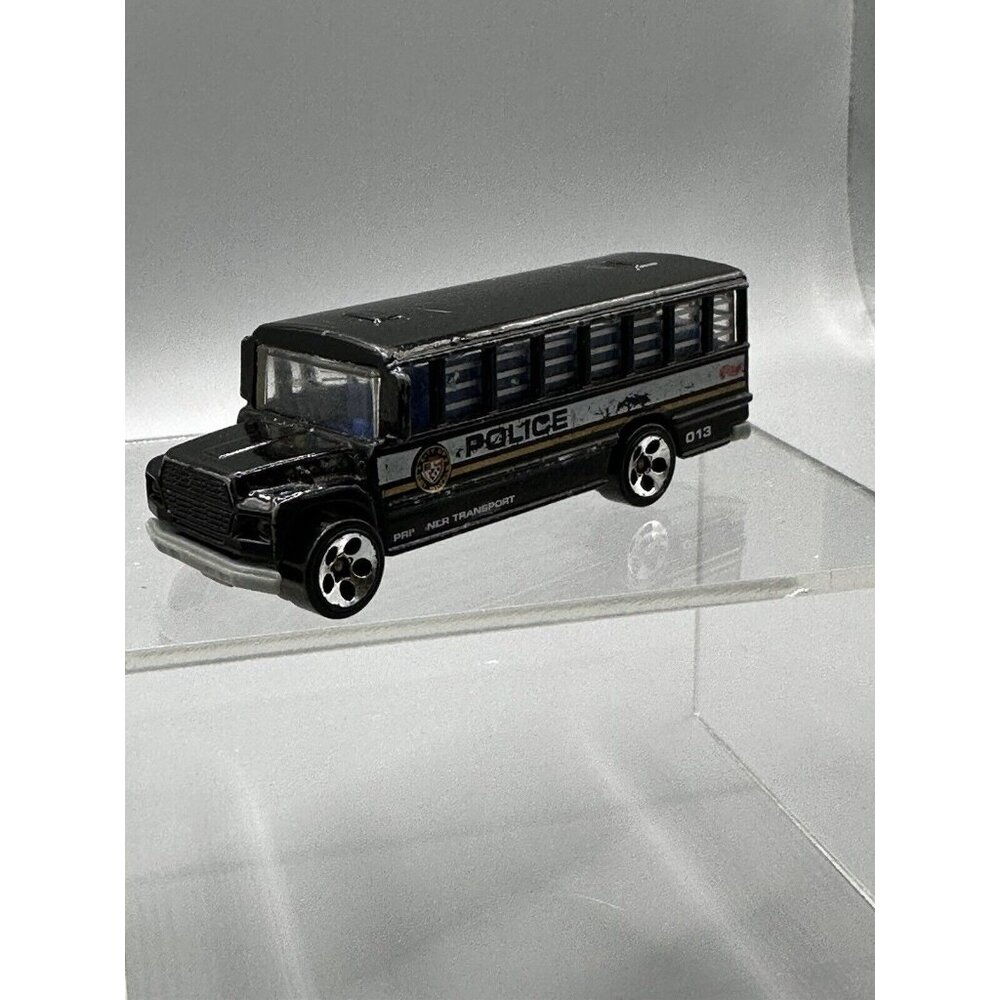 1988 Hot Wheels‎ City Police Prisoner Transport Bus Black Diecast Vintage READ